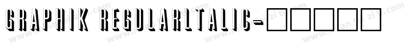 Graphik Regularltalic字体转换